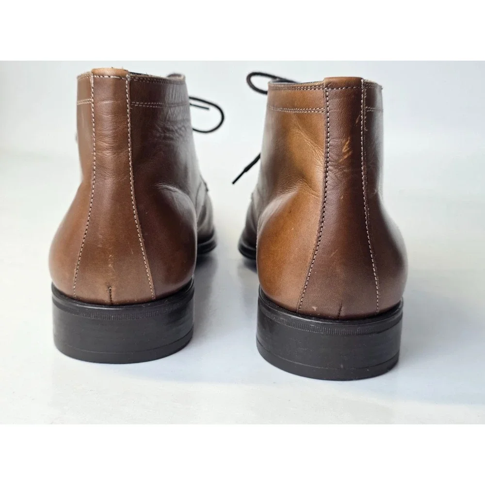 Mezlan Usini Men's Boots Size 10 M Brown Leather Classic Chukka‎ Shoes 18154